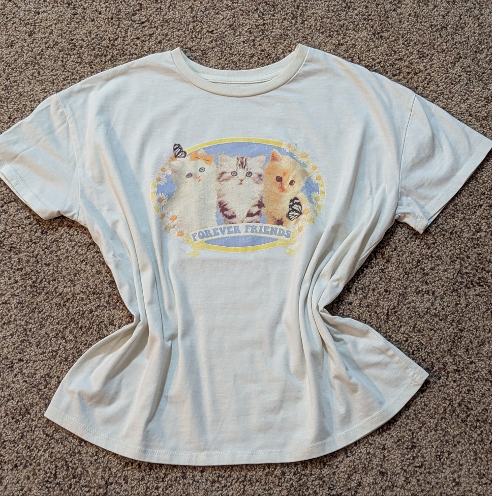 Art Class Kitten Babydoll Tee